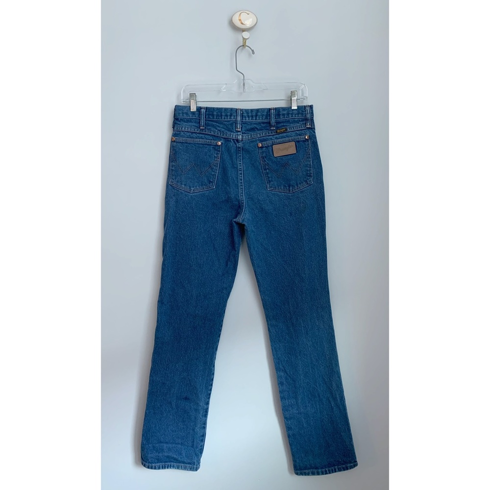 Vintage Wrangler High Waisted Denim Blue Jeans A18 - Picture 3 of 9